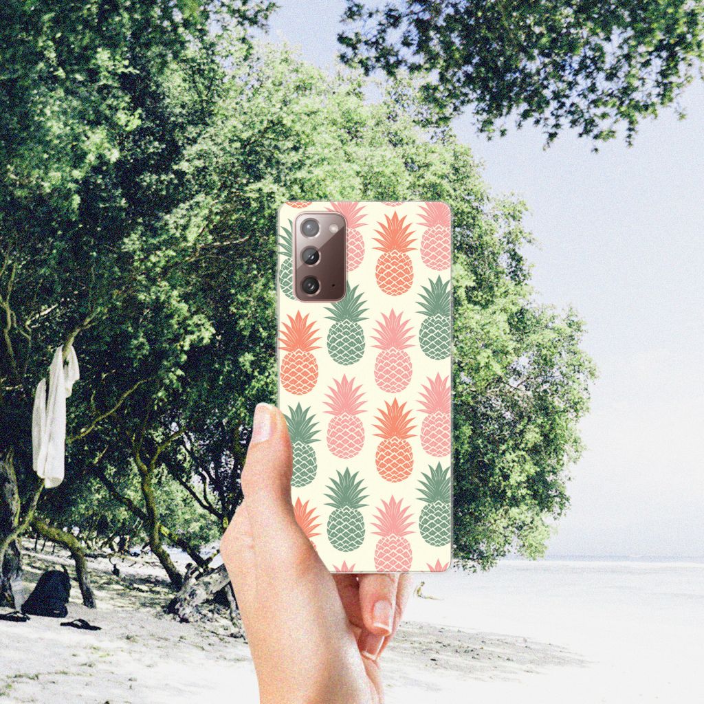 Samsung Note 20 Siliconen Case Ananas B2C Telecom
