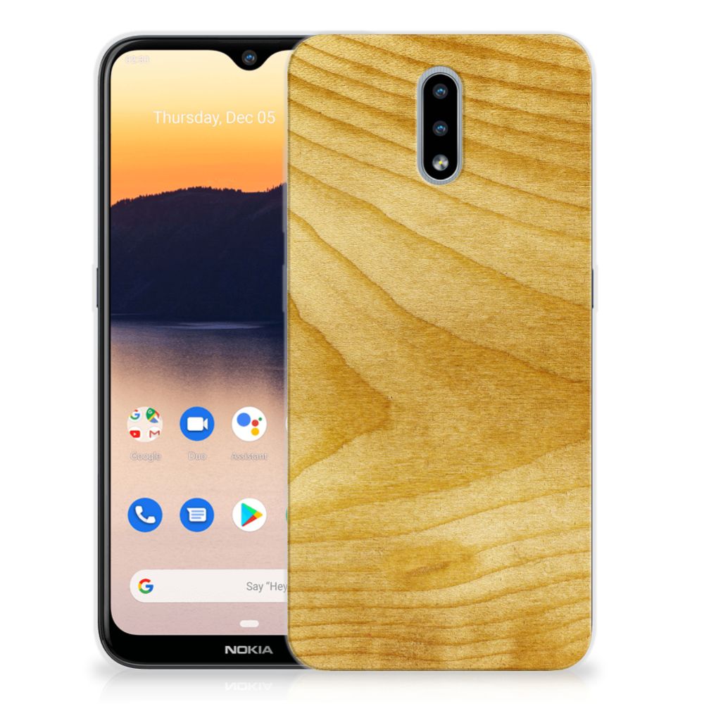 Nokia 2.3 Bumper Hoesje Licht Hout