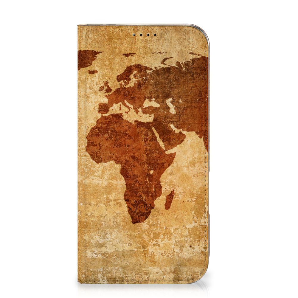 iPhone 16 Plus Book Cover Wereldkaart
