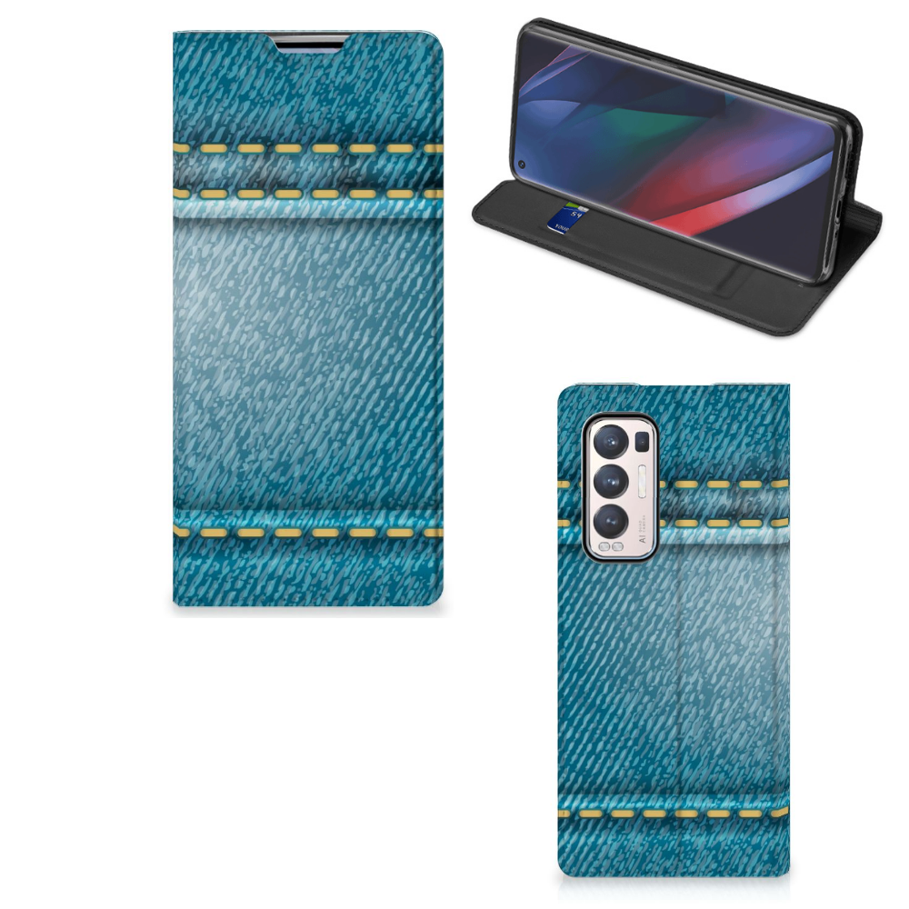 OPPO Find X3 Neo Hippe Standcase Jeans - B2C Telecom