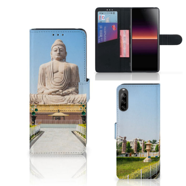 Sony Xperia L4 Flip Cover Boeddha