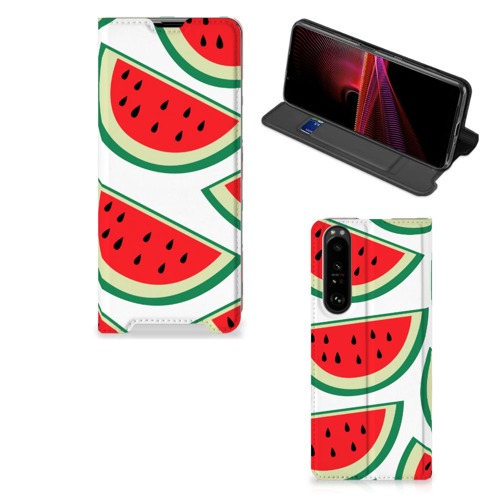 Sony Xperia 1 III Flip Style Cover Watermelons