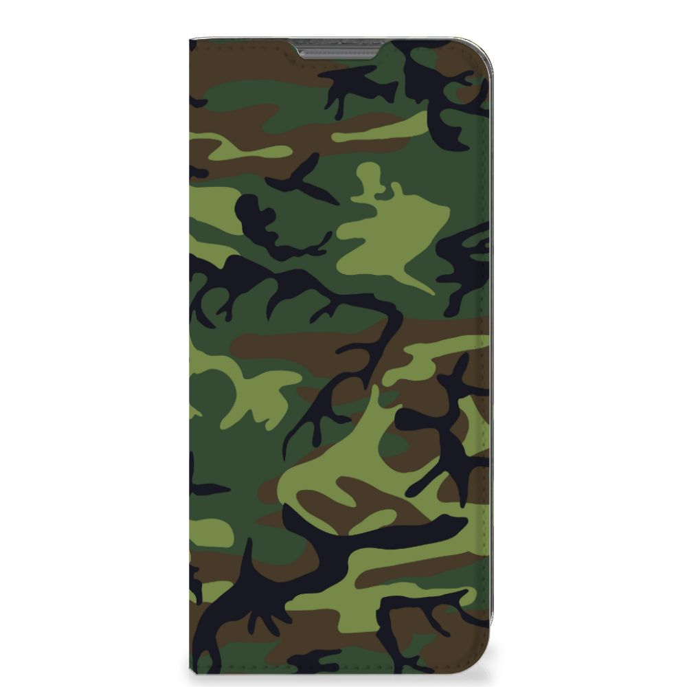 OPPO A77 5G | A57 5G Hoesje met Magneet Army Dark - B2C Telecom