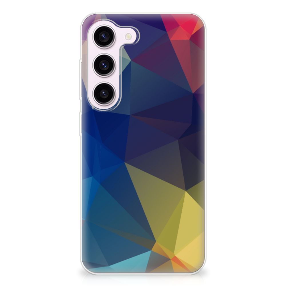 Samsung Galaxy S23 TPU Hoesje Polygon Dark B2C Telecom