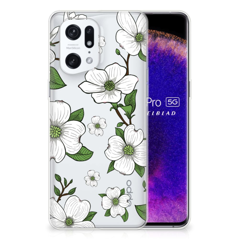 OPPO Find X5 Pro TPU Case Dogwood Flowers B2C Telecom