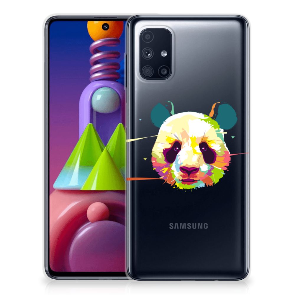 Samsung Galaxy M51 Telefoonhoesje met Naam Panda Color B2C Telecom