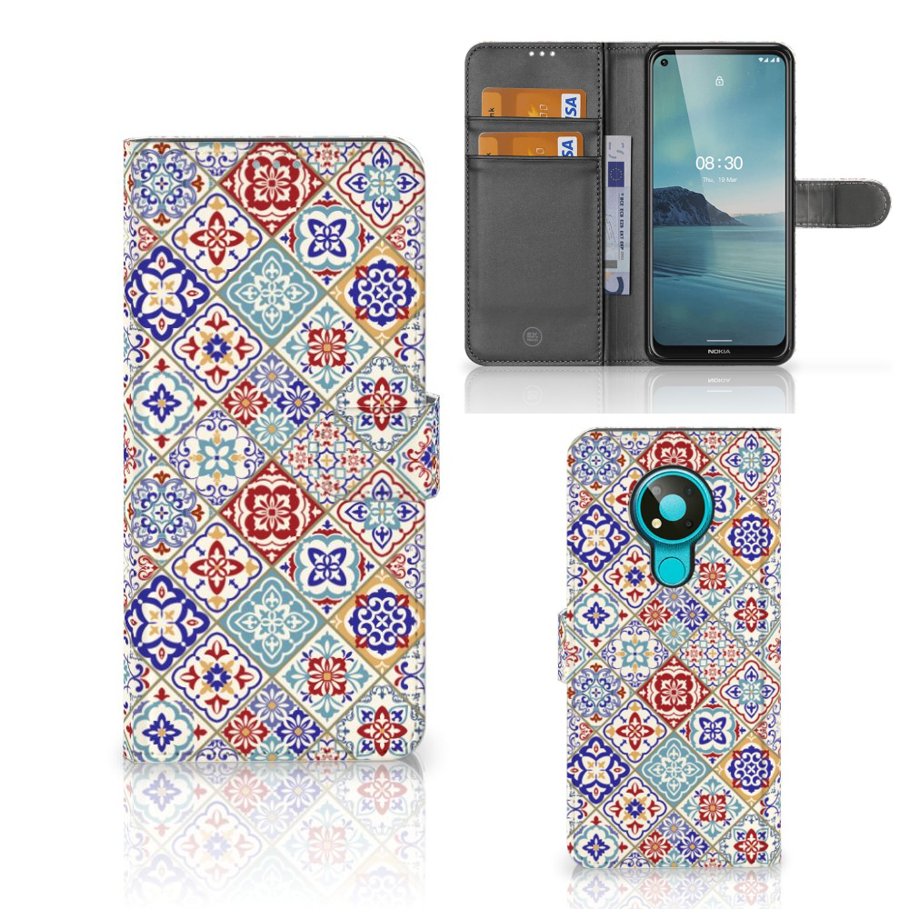 Nokia 3.4 Bookcase Tiles Color