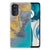 Motorola Moto G52/G82 TPU Siliconen Hoesje Marble Blue Gold B2C Telecom