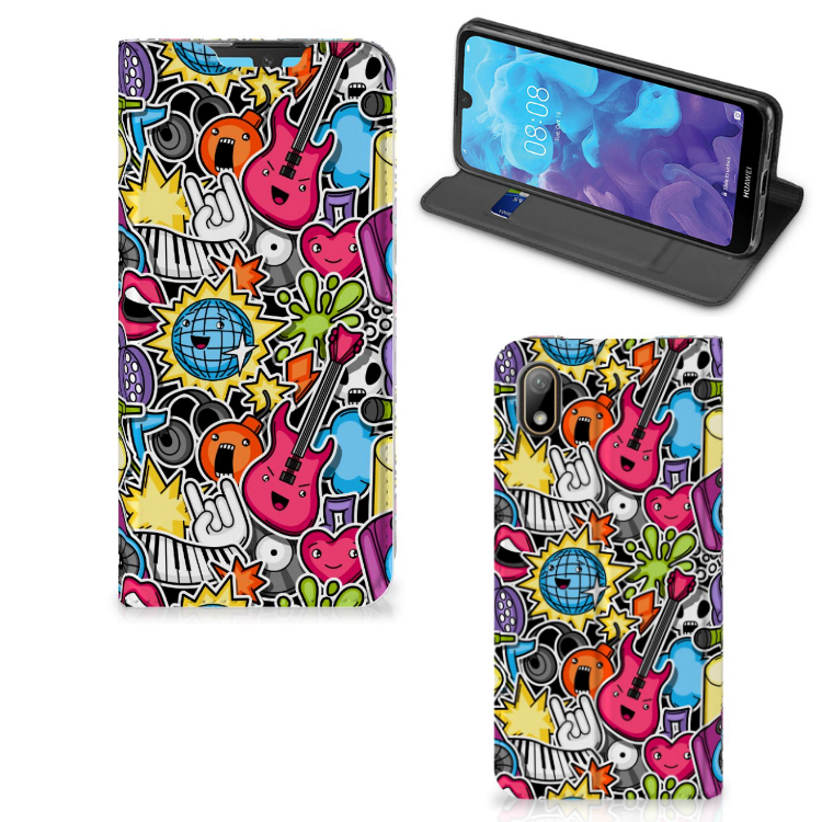 Huawei Y5 (2019) Hippe Standcase Punk Rock - B2C Telecom
