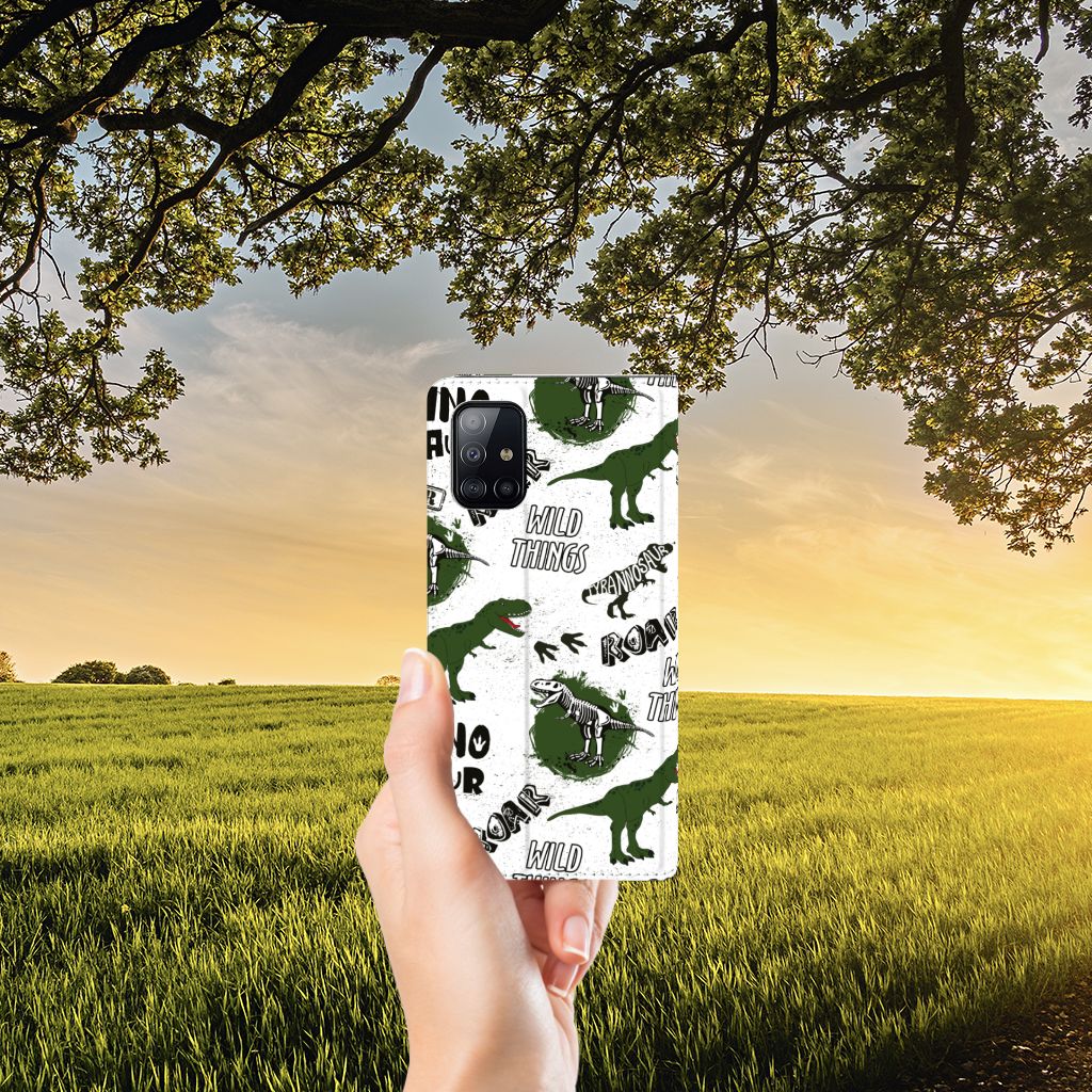 Hoesje maken voor Samsung Galaxy A71 Dinosaurus - B2C Telecom