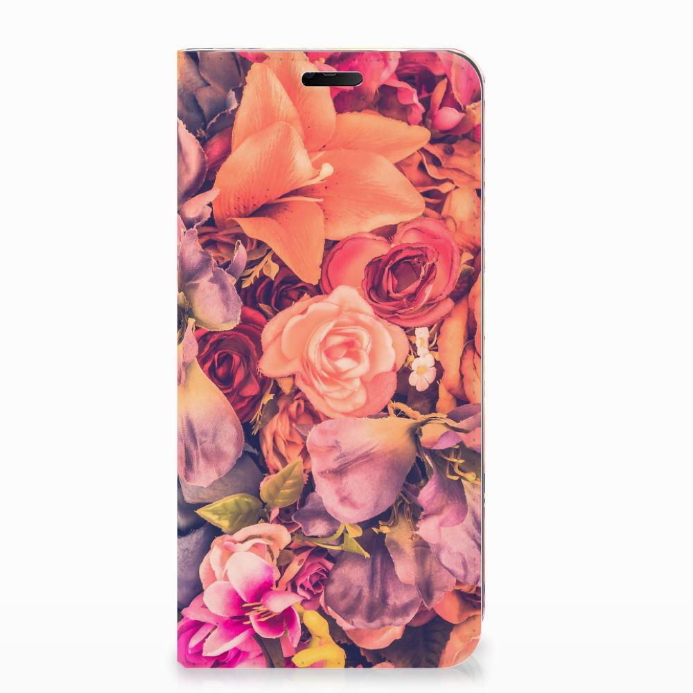 Nokia 7.1 (2018) Smart Cover Bosje Bloemen