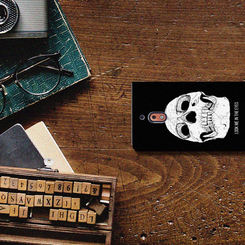 Mobiel BookCase Nokia 2.1 2018 Skull Eyes