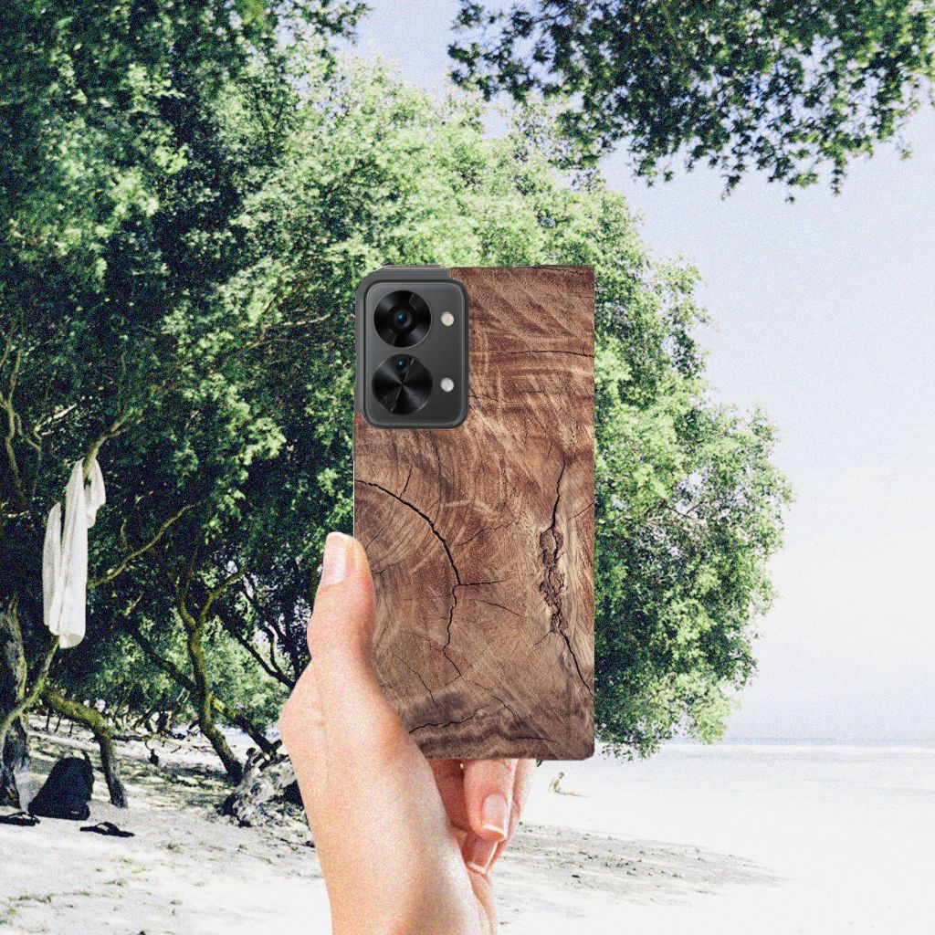 OnePlus Nord 2T Book Wallet Case Tree Trunk - B2C Telecom