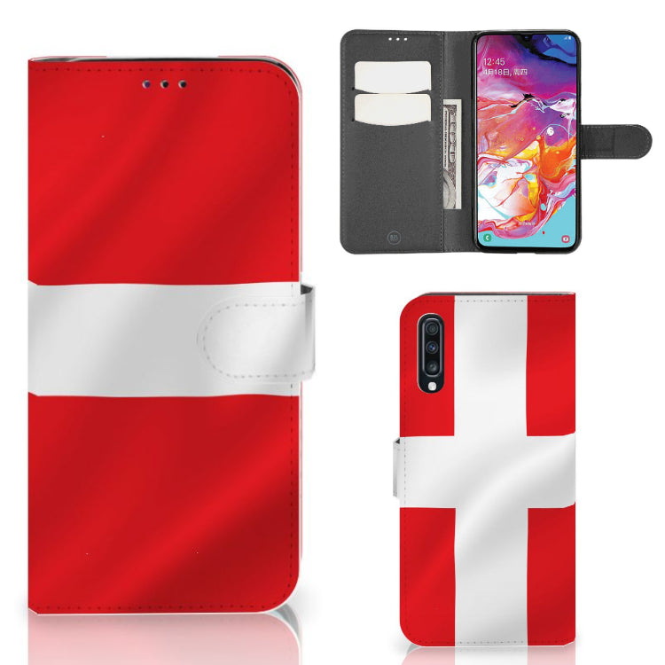 Samsung Galaxy A70 Bookstyle Case Denemarken