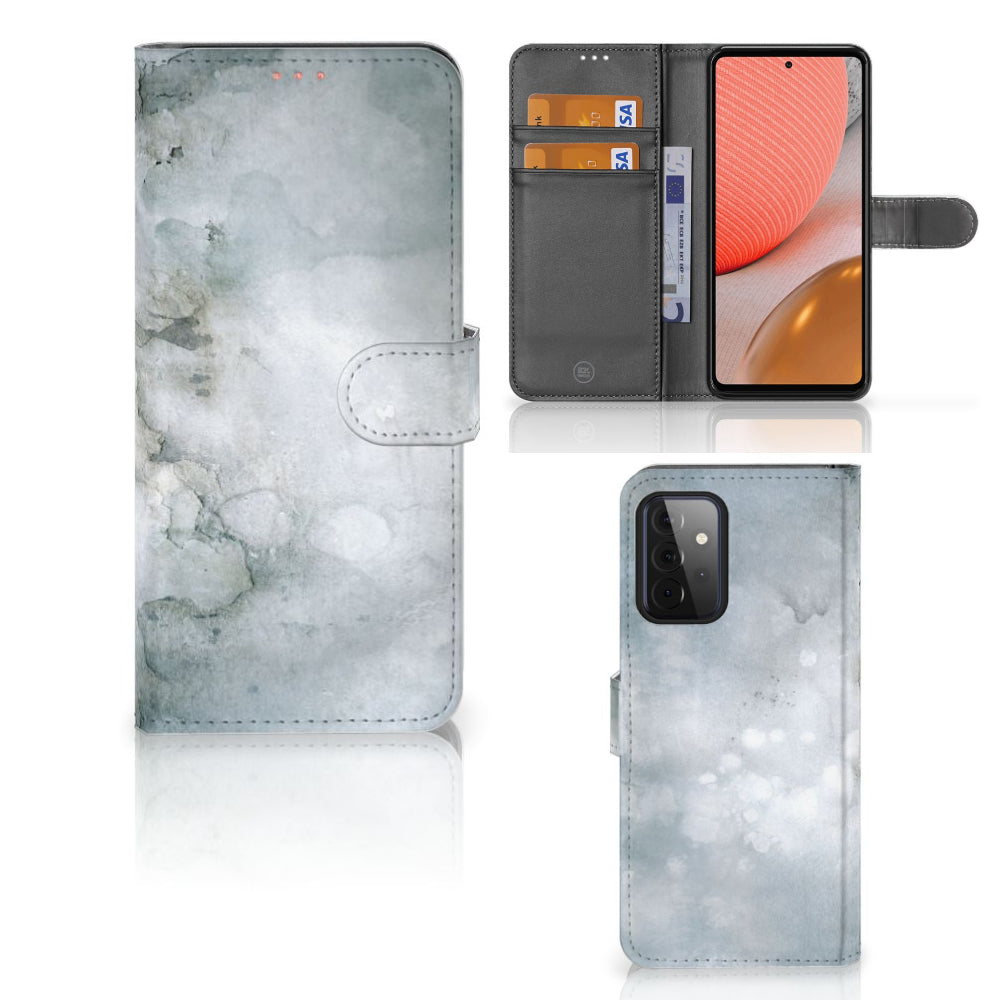 Hoesje Samsung Galaxy A72 Painting Grey