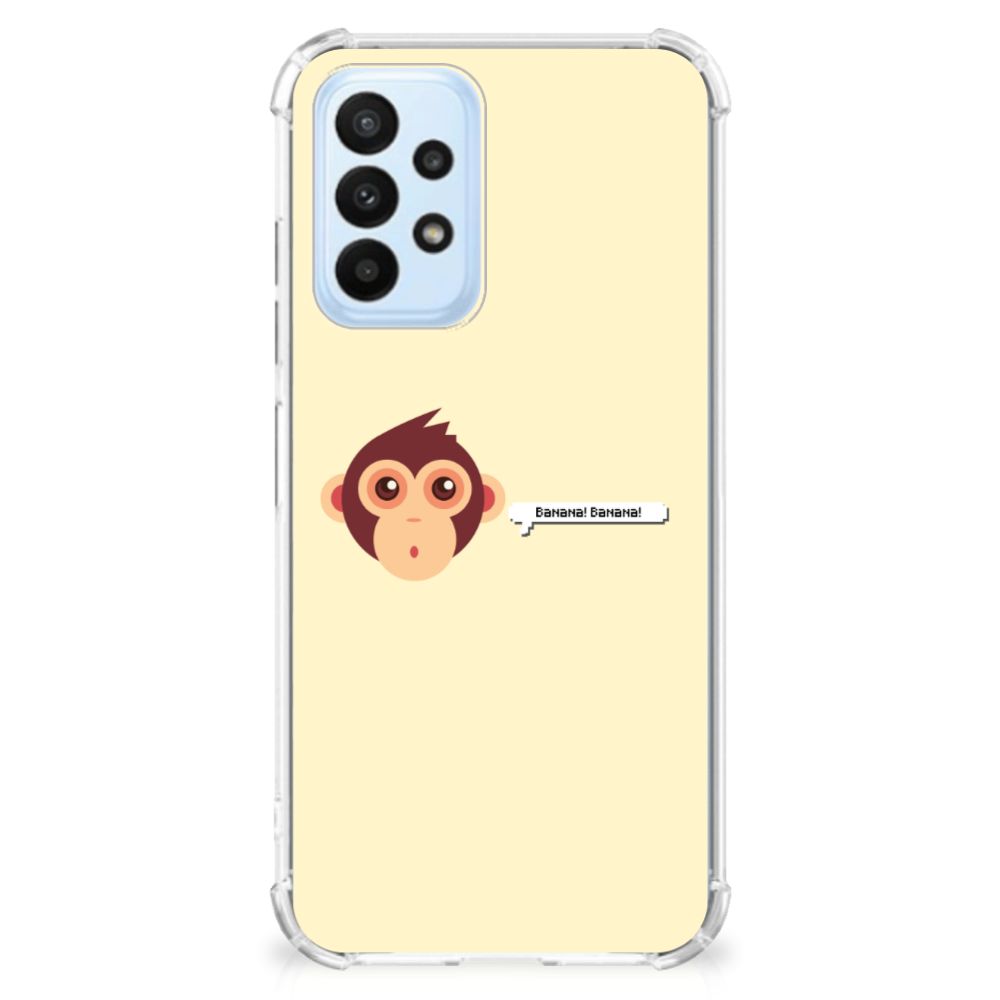 Samsung Galaxy A23 Stevig Bumper Hoesje Monkey - B2C Telecom