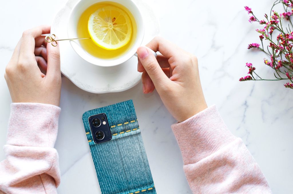 OPPO Find X5 Lite | Reno7 5G Hippe Standcase Jeans - B2C Telecom