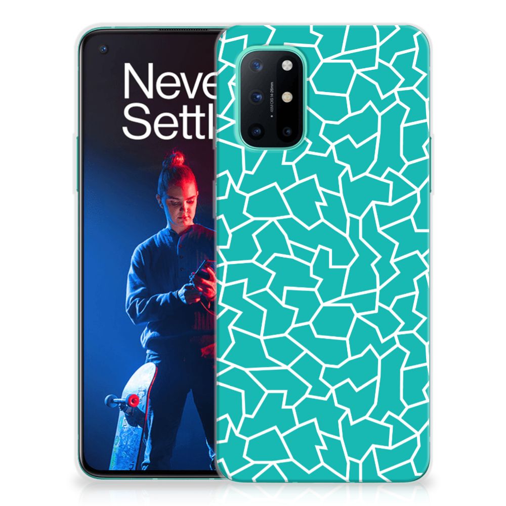 OnePlus 8T Hoesje maken Cracks Blue B2C Telecom