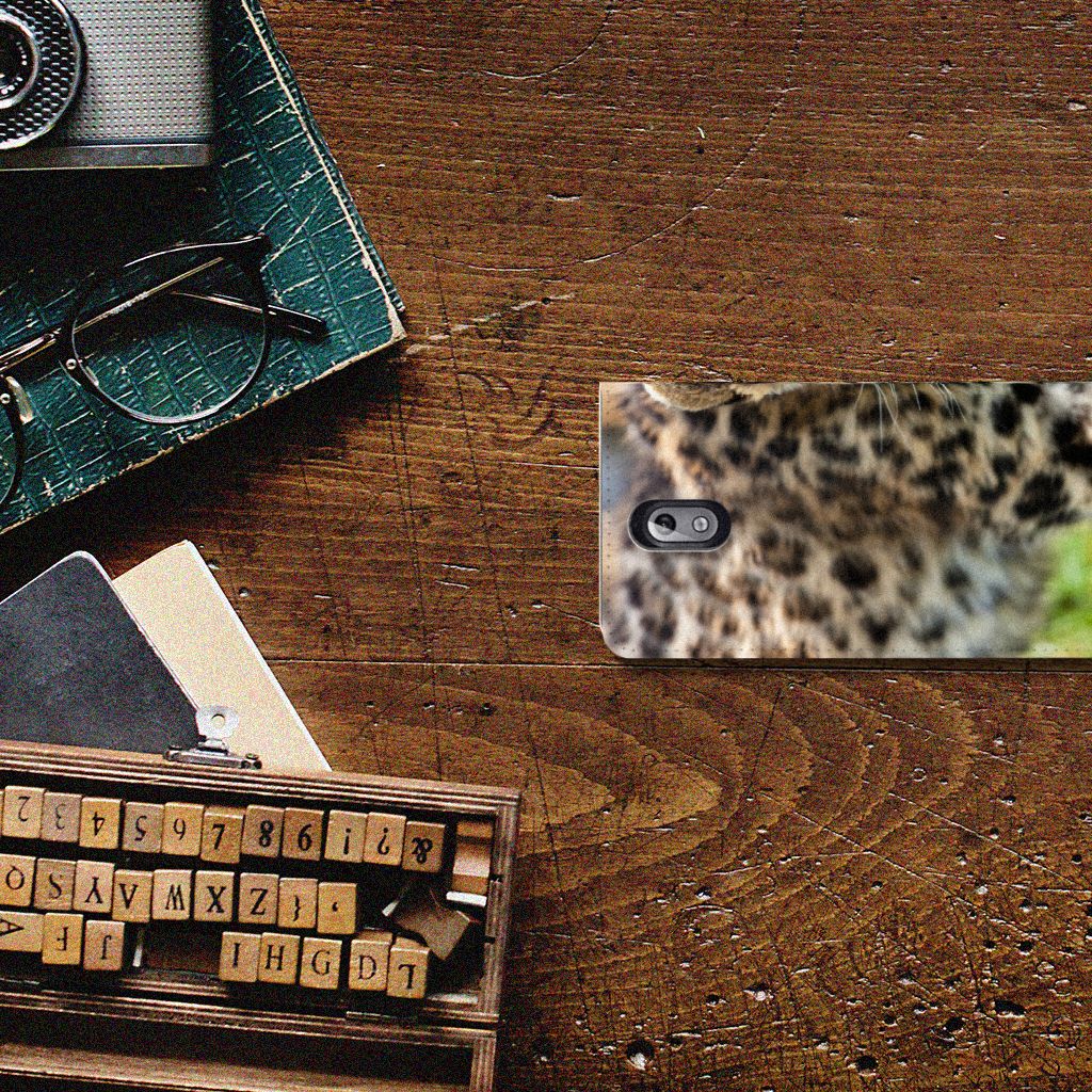 Nokia 3.1 (2018) Hoesje maken Baby Luipaard