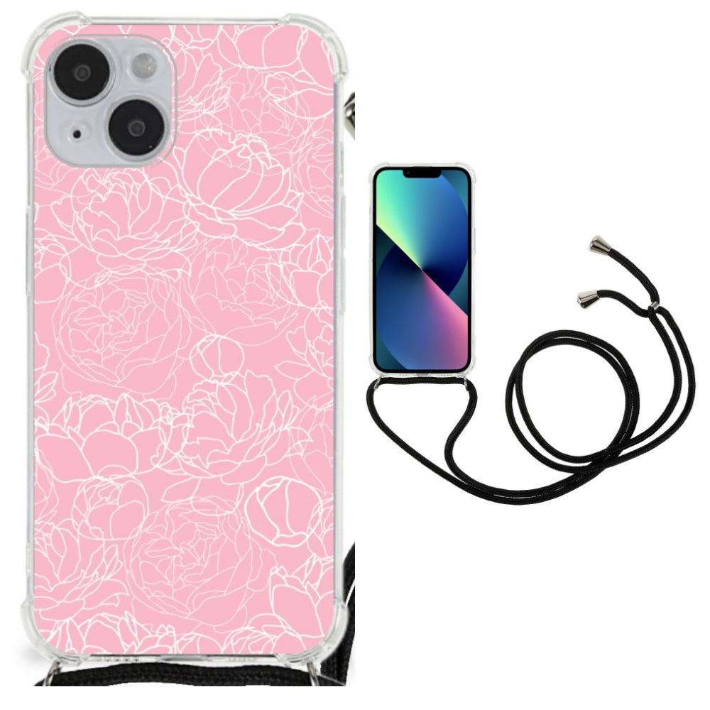 iPhone 14 Plus Case White Flowers