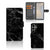 Samsung Galaxy S25 Ultra Bookcase Marmer Zwart - Origineel Cadeau Vader