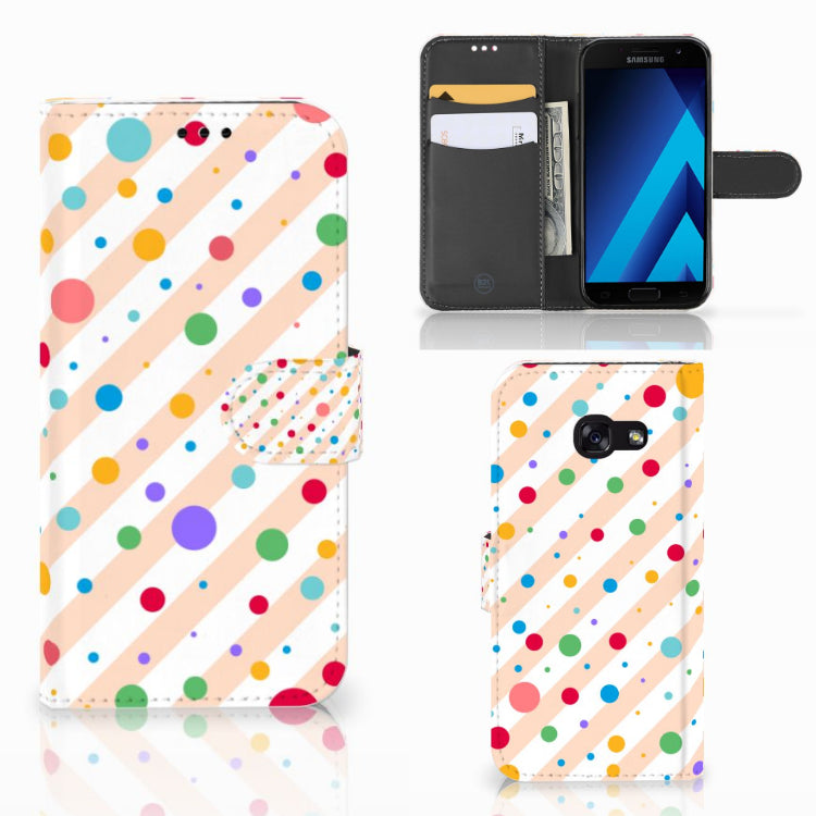Samsung Galaxy A5 2017 Telefoon Hoesje Dots
