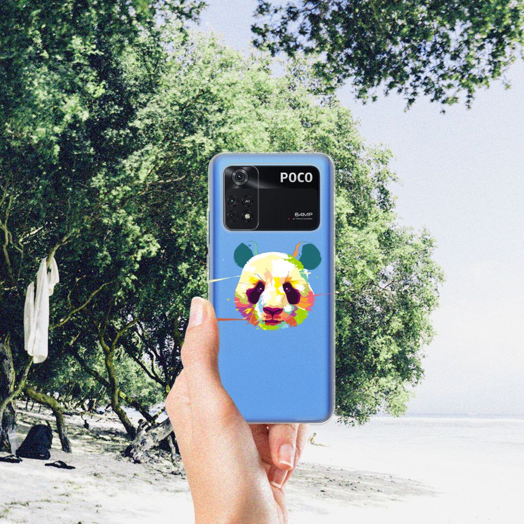 Xiaomi Poco M4 Pro 4G Telefoonhoesje met Naam Panda Color B2C Telecom