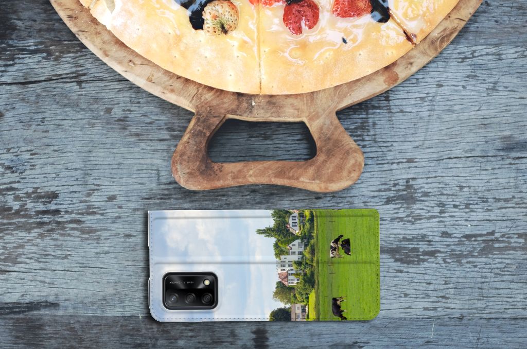 OPPO A74 4G Hoesje maken Koeien - B2C Telecom