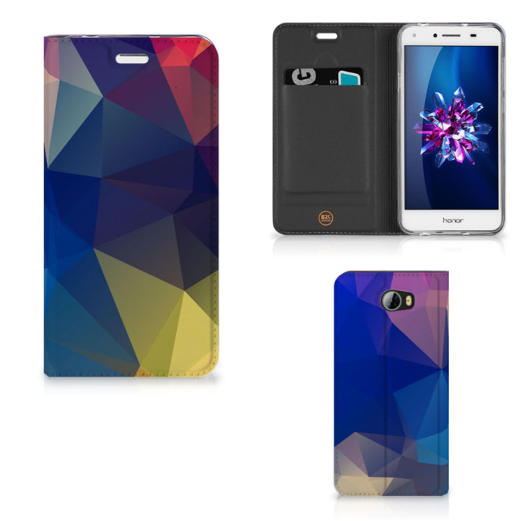 Huawei Y5 2 | Y6 Compact Stand Case Polygon Dark