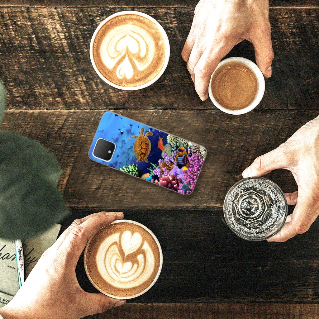 Google Pixel 4 TPU Hoesje Vissen B2C Telecom