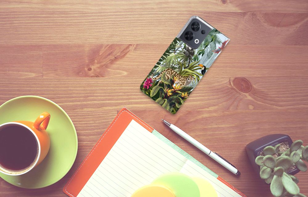 Hoesje maken voor OPPO Reno8 Jungle - B2C Telecom