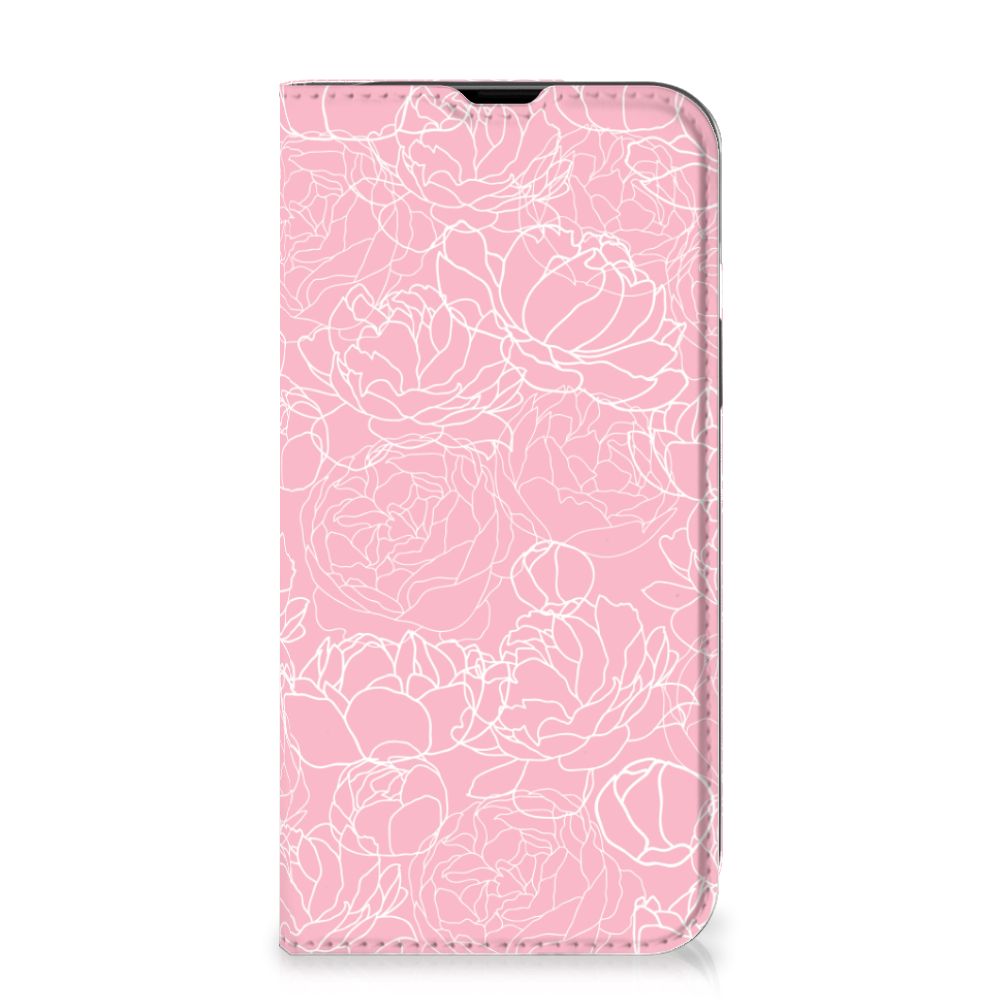 iPhone 14 Smart Cover White Flowers - B2C Telecom