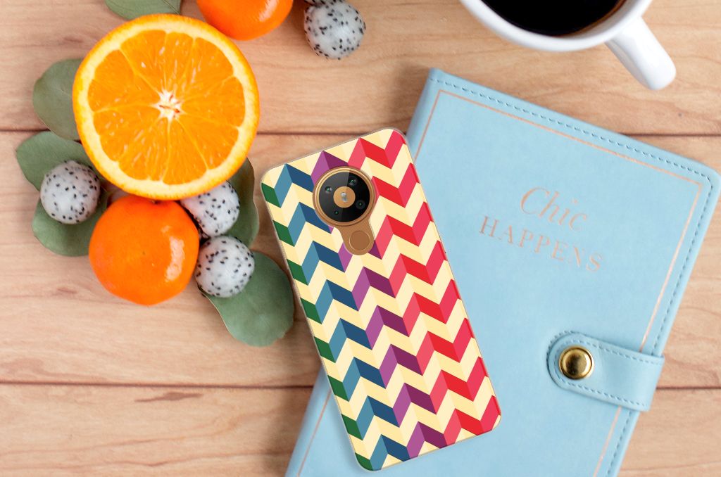 Nokia 5.3 TPU bumper Zigzag Multi Color B2C Telecom