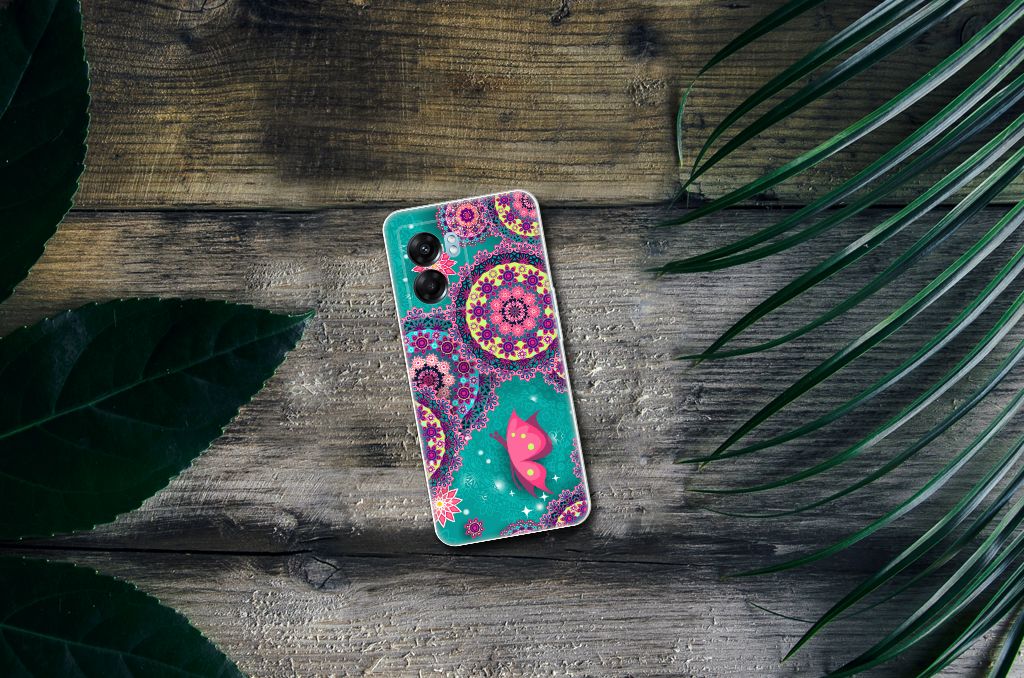 OPPO A77 | A57 5G Hoesje maken Cirkels en Vlinders B2C Telecom