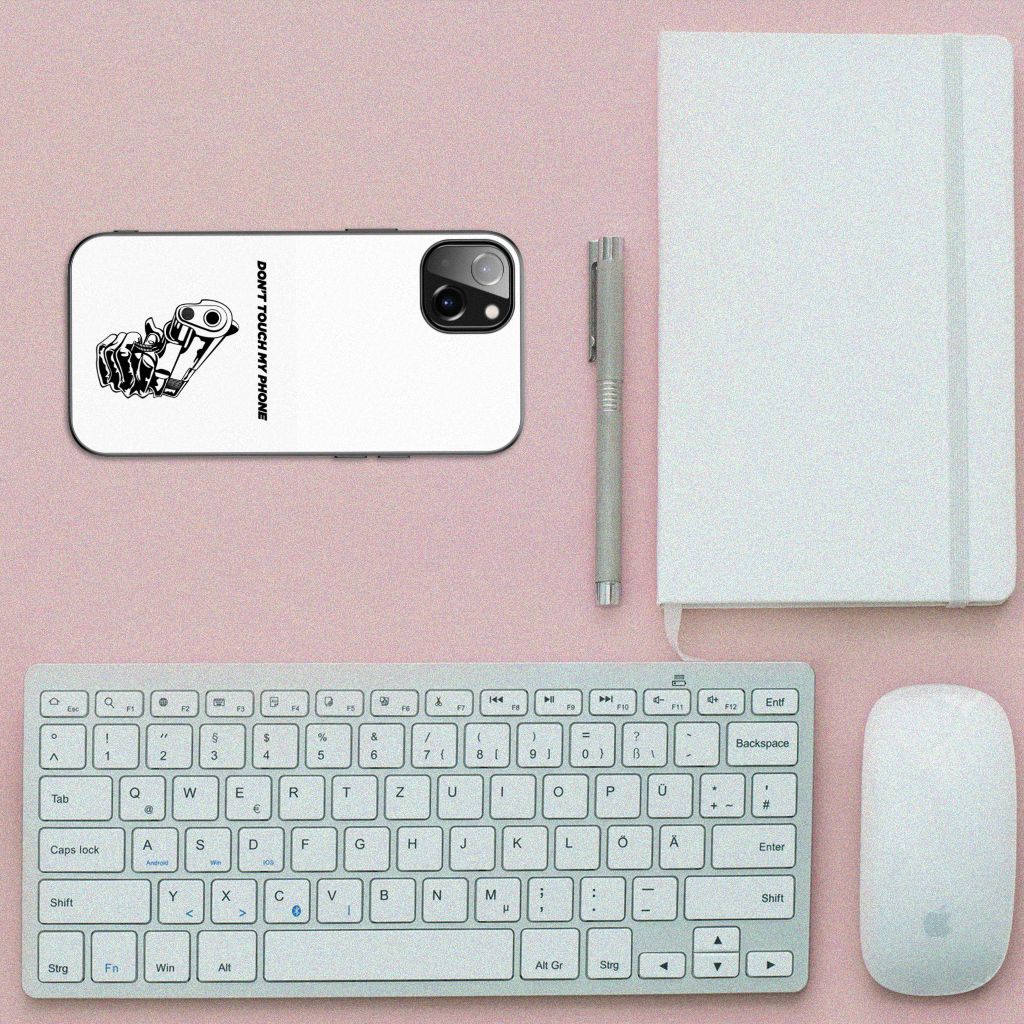 iPhone 14 Plus Telefoon Hoesje Gun Don't Touch My Phone B2C Telecom