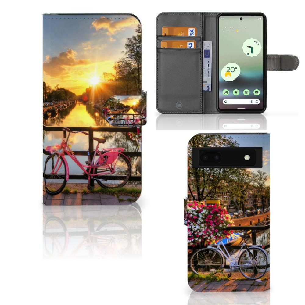 Google Pixel 6A Flip Cover Amsterdamse Grachten