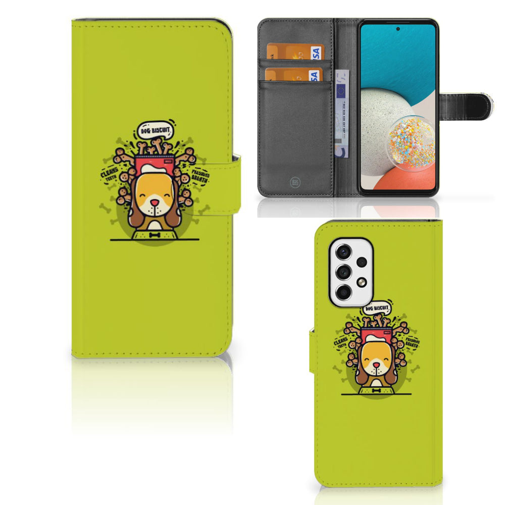 Samsung Galaxy A53 Leuk Hoesje Doggy Biscuit