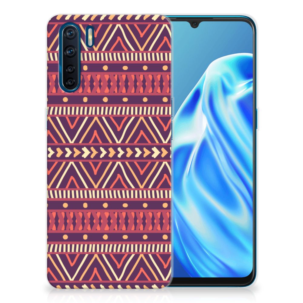 OPPO A91 TPU bumper Aztec Paars B2C Telecom