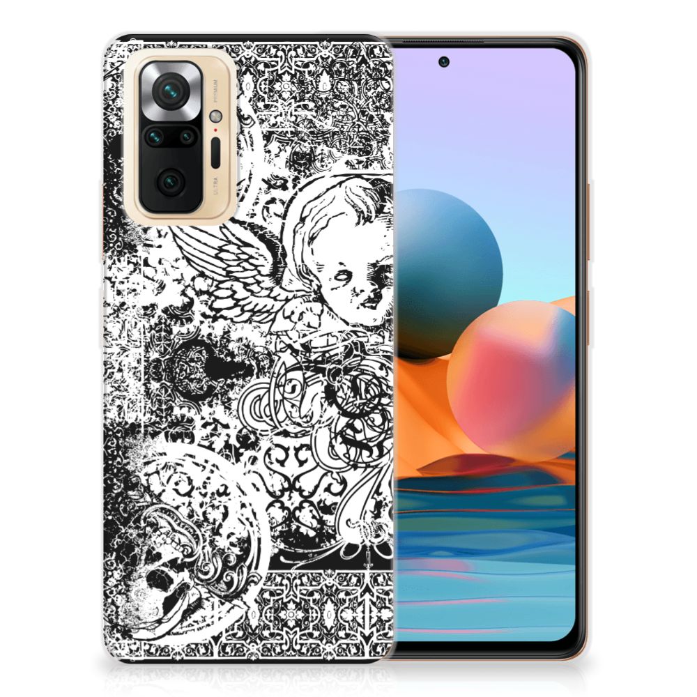 Silicone Back Case Xiaomi Redmi Note 10 Pro Skulls Angel