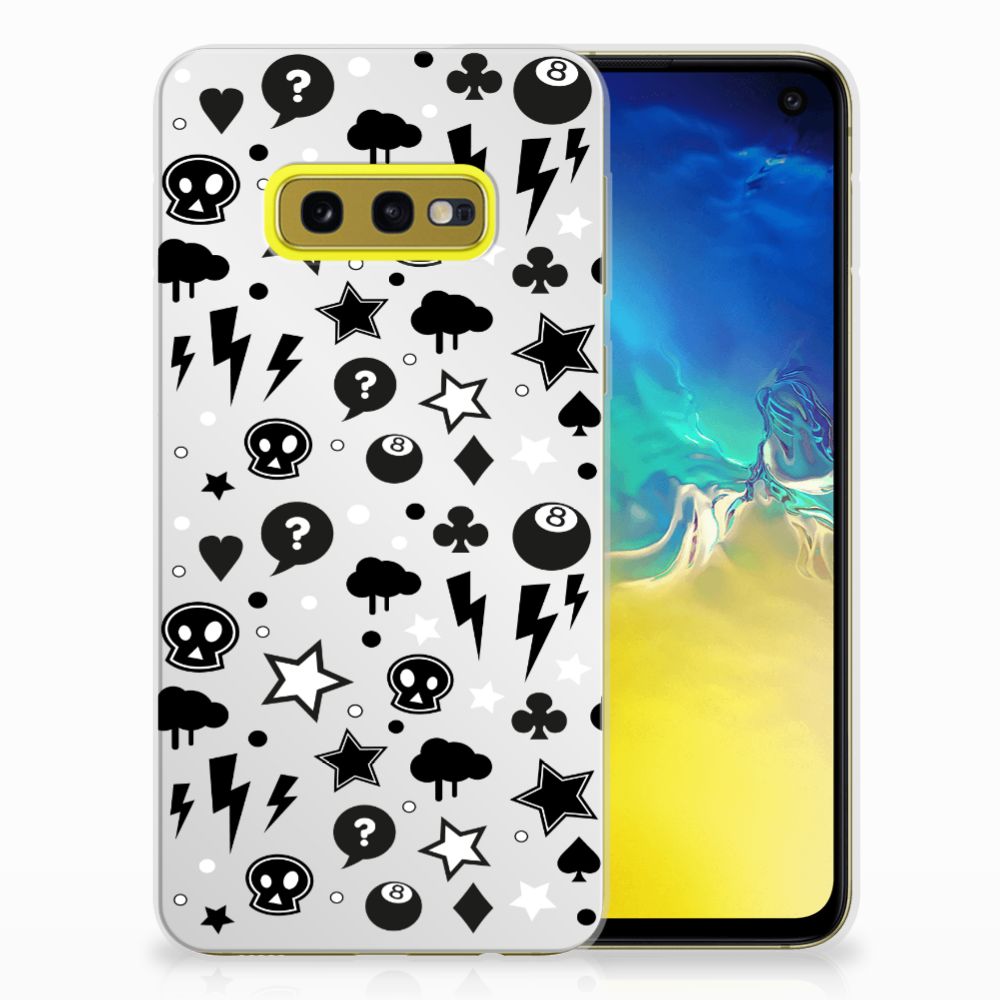 Silicone Back Case Samsung Galaxy S10e Silver Punk
