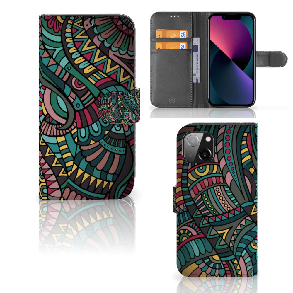 Apple iPhone 13 Telefoon Hoesje Aztec
