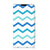 iPhone 14 Plus Hoesje met Magneet Zigzag Blauw