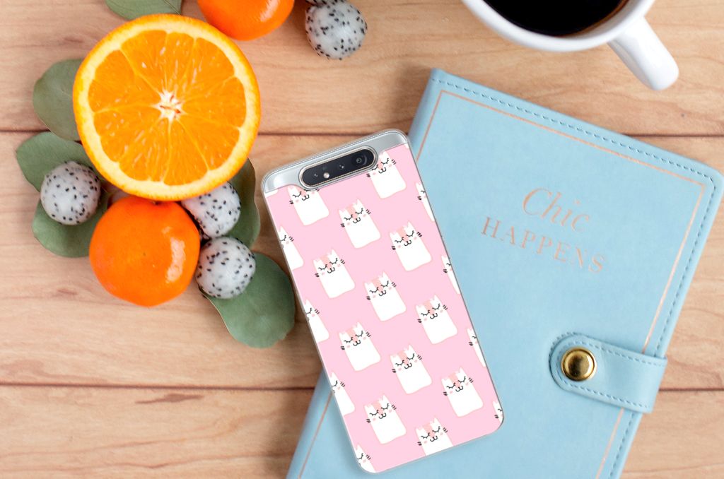 Samsung Galaxy A80 TPU Hoesje Sleeping Cats