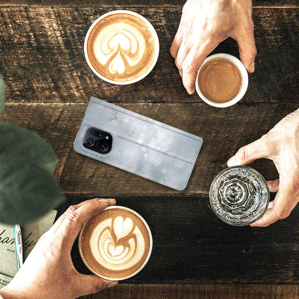 Bookcase OPPO Find X5 Painting Grey - B2C Telecom