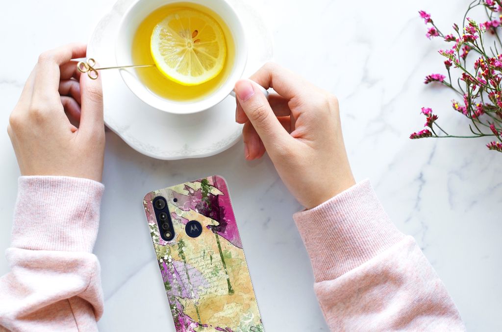 Hoesje maken Motorola Moto G8 Power Lite Letter Painting B2C Telecom