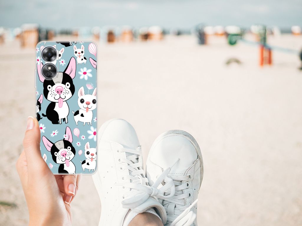 OPPO A17 TPU Hoesje Hondjes B2C Telecom