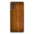 Motorola Moto E13 Bumper Hoesje Donker Hout