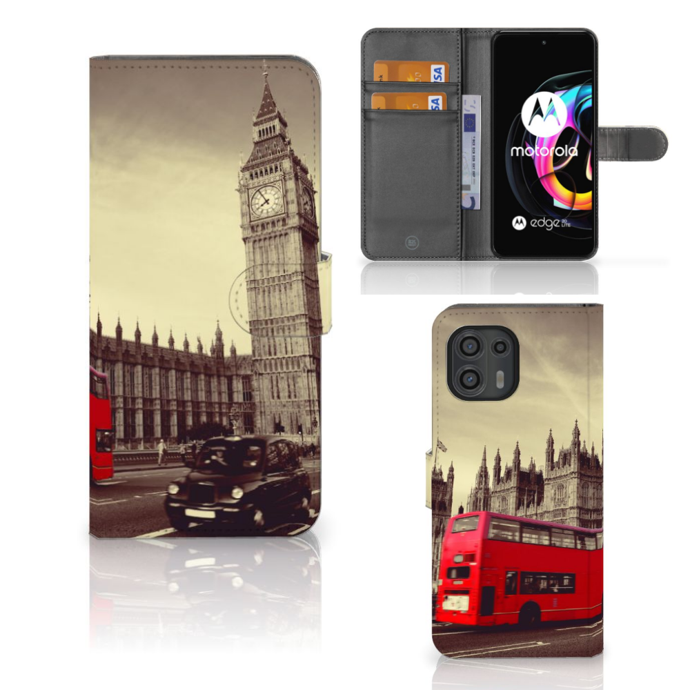 Motorola Edge 20 Lite Flip Cover Londen