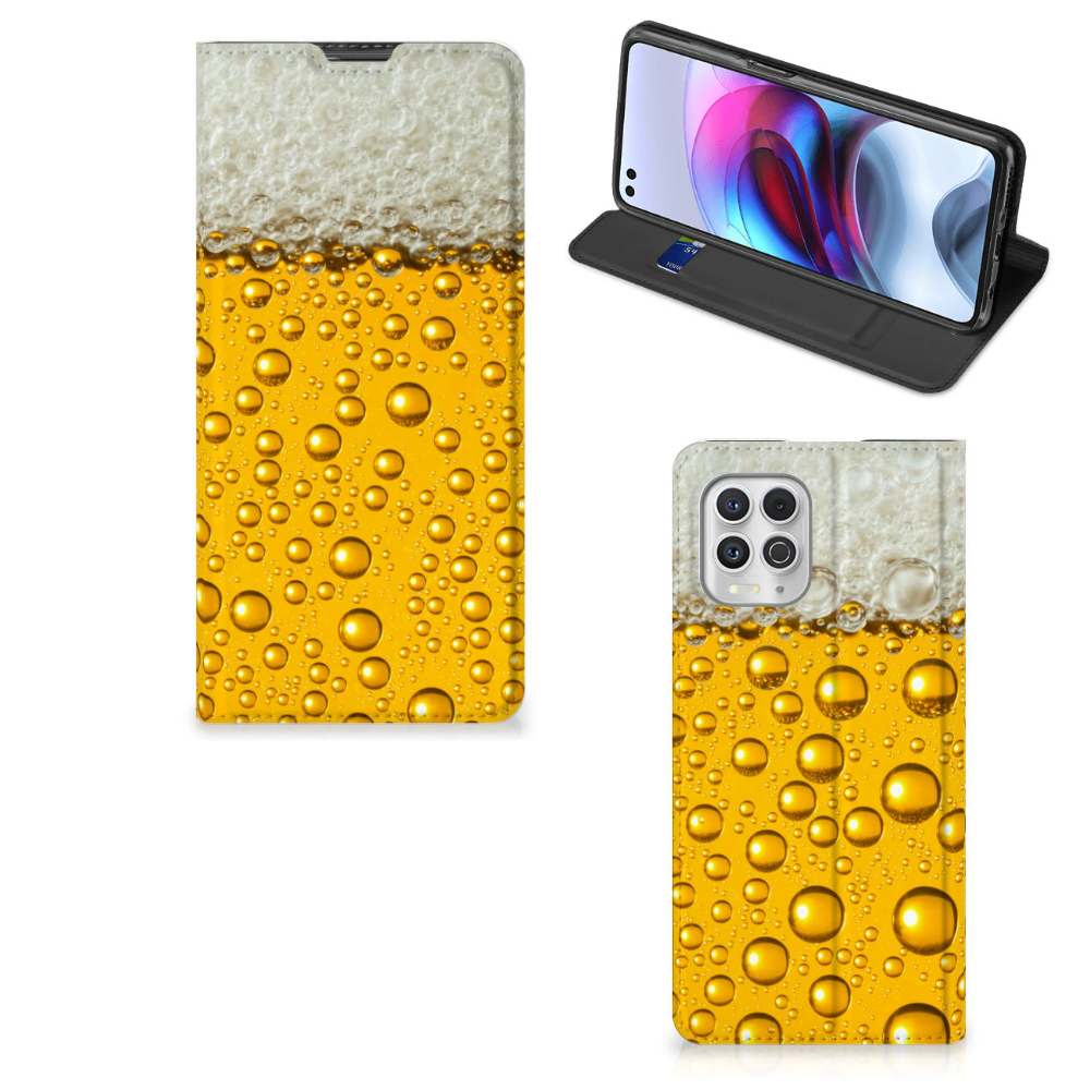 Motorola Moto G100 Flip Style Cover Bier - B2C Telecom