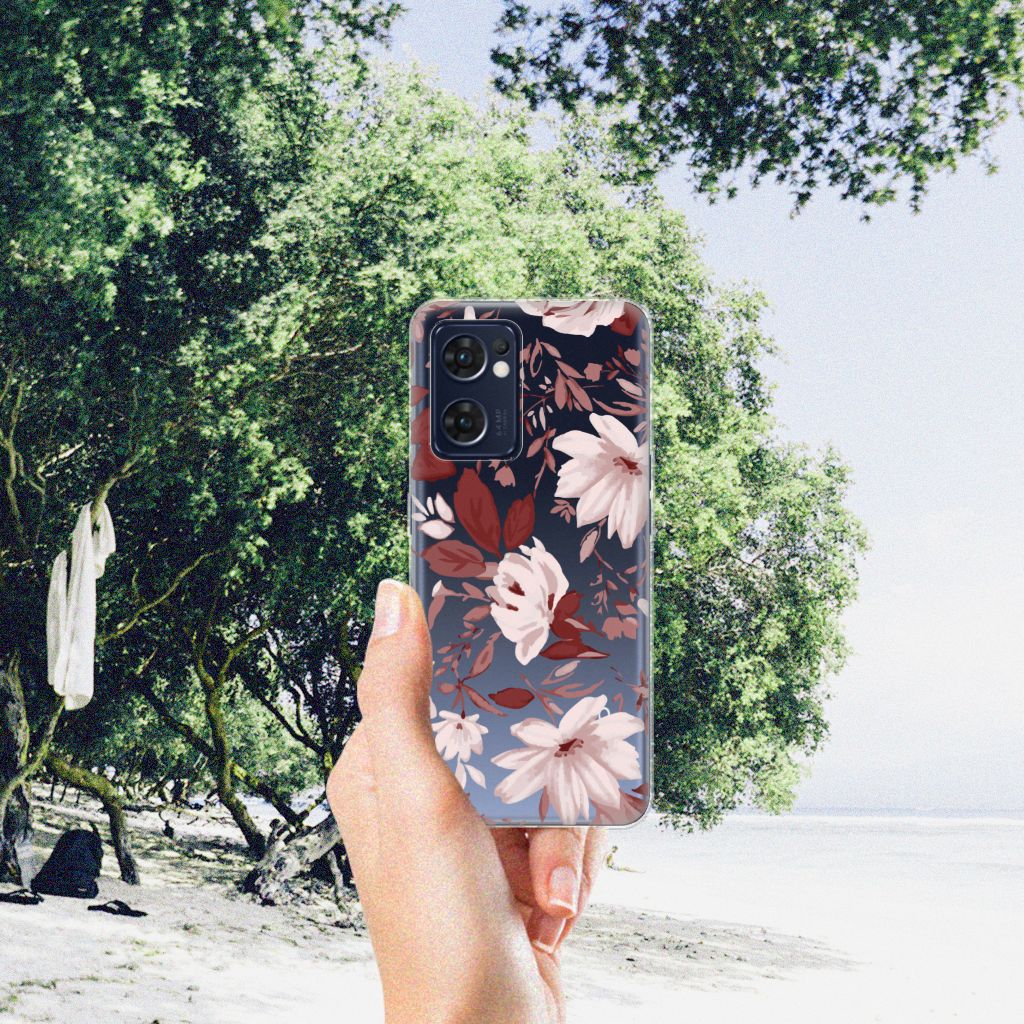 Hoesje maken OPPO Reno 7 5G | Find X5 Lite Watercolor Flowers B2C Telecom